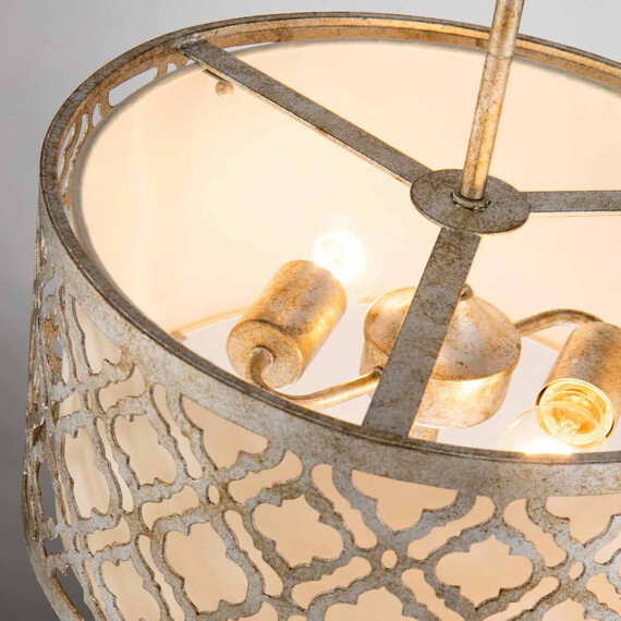 Полилей Arabella 2xE27 Duo-Mount Medium Gilded Nola Distressed Gold Ivory Shade Gilded Nola GN-ARABELLA-P-M | Osvetlenieto.bg