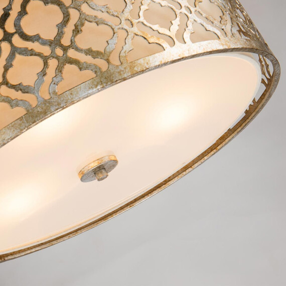Полилей Arabella 3xE27 Duo-Mount Large Gilded Nola Distressed Gold Ivory Shade Gilded Nola GN-ARABELLA-P-L | Osvetlenieto.bg