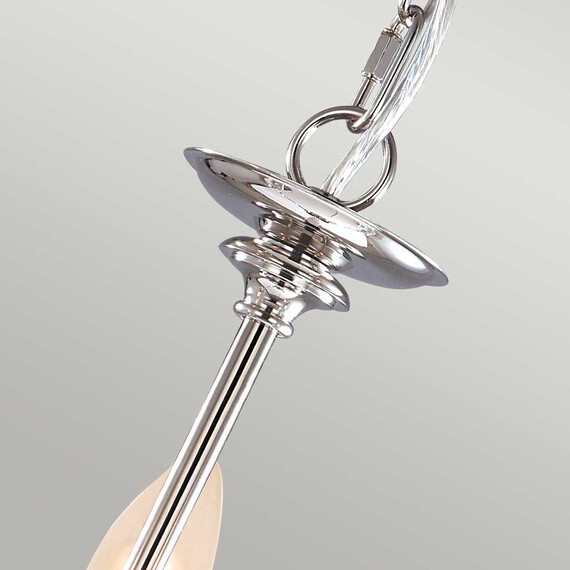 Полилей Finsbury Park 3xE14 Polished Nickel Elstead Lighting FP3-POL-NICKEL | Osvetlenieto.bg