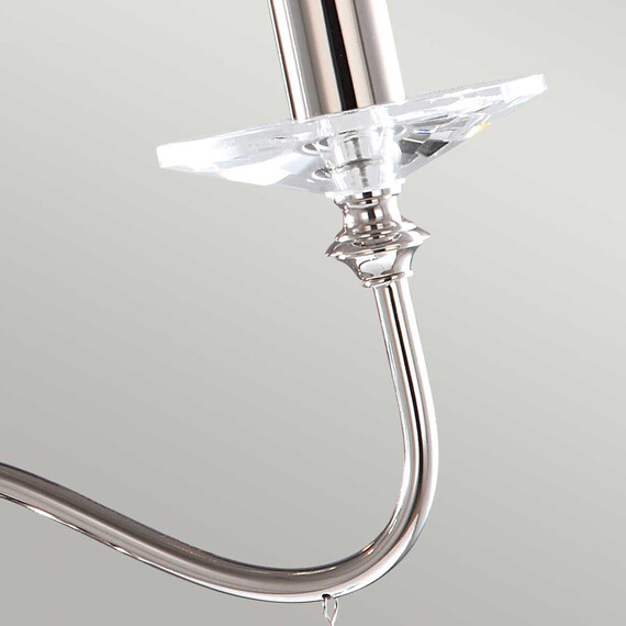 Полилей Finsbury Park 3xE14 Polished Nickel Elstead Lighting FP3-POL-NICKEL | Osvetlenieto.bg