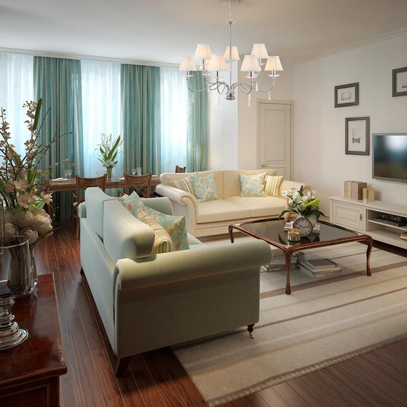 Полилей Finsbury Park 9xE14 Polished Nickel Elstead Lighting FP9-POL-NICKEL | Osvetlenieto.bg