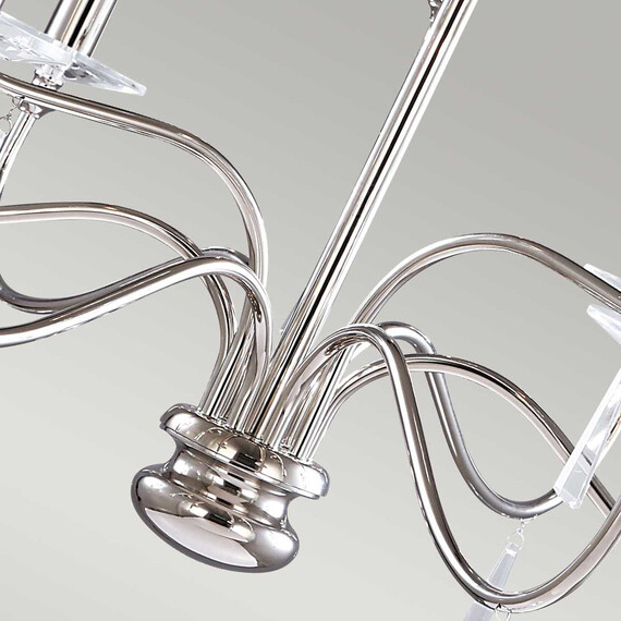 Полилей Finsbury Park 9xE14 Polished Nickel Elstead Lighting FP9-POL-NICKEL | Osvetlenieto.bg