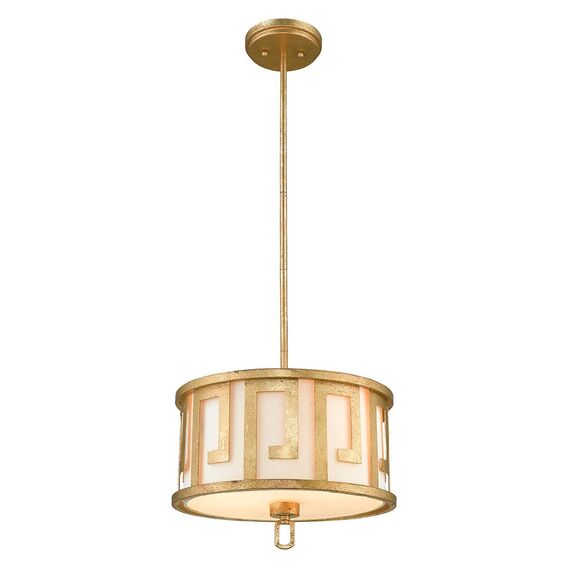 Полилей Lemuria 2xE27 Medium Gilded Nola Distressed Gold Ivory Shade Gilded Nola GN-LEMURIA-P-M | Osvetlenieto.bg