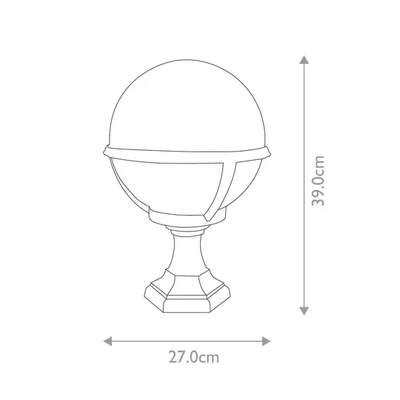 Стояща лампа Glenbeigh 1xE27 Pedestal Black Elstead Lighting GLENBEIGH-PED-PO | Osvetlenieto.bg