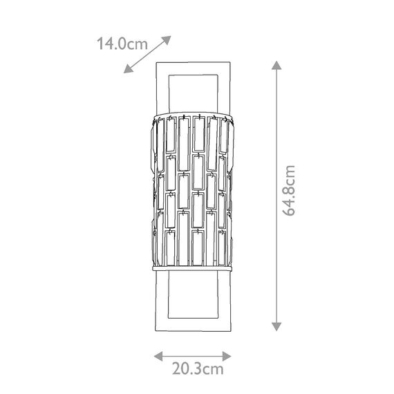 Аплик Gemma 2xE14 Silver Leaf Hinkley HK-GEMMA2-B-SL | Osvetlenieto.bg