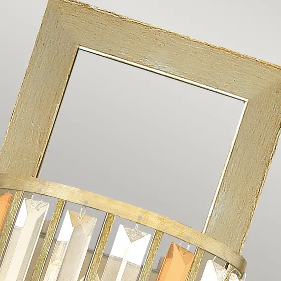 Аплик Gemma 2xE14 Silver Leaf Hinkley HK-GEMMA2-B-SL | Osvetlenieto.bg