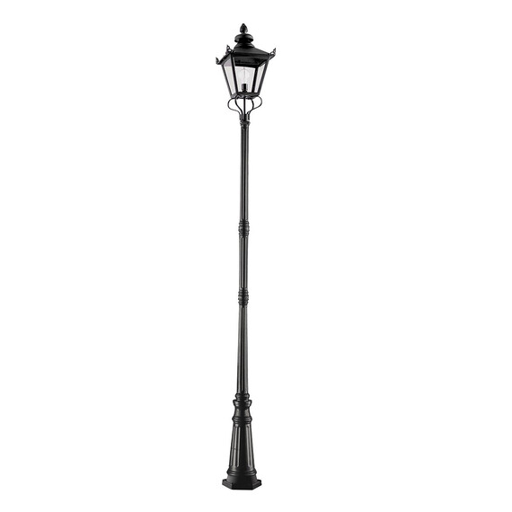 Градински стълб Grampian 1xE27 Black Elstead Lighting GP1-BLACK | Osvetlenieto.bg