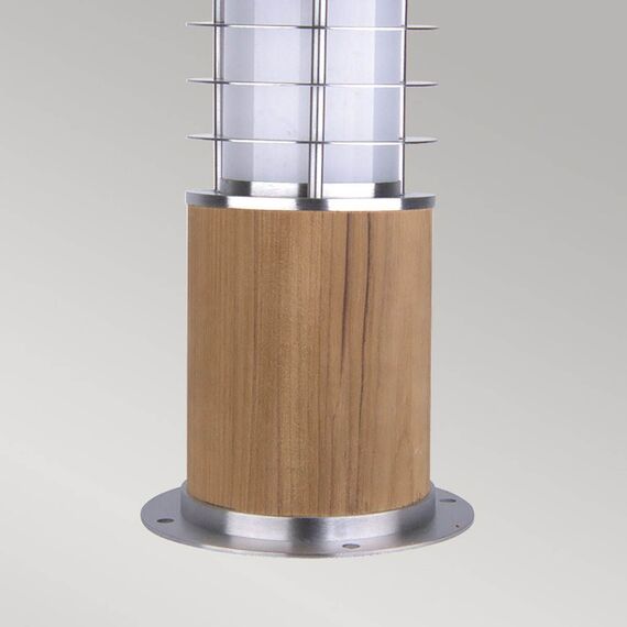 Градински стълб Poole 1xE27 Mini Teak and Stainless Steel Garden Zone GZ-POOLE-MB | Osvetlenieto.bg Градински стълб Poole 1xE27 Mini Teak and Stainless Steel Garden Zone GZ-POOLE-MB | Osvetlenieto.bg