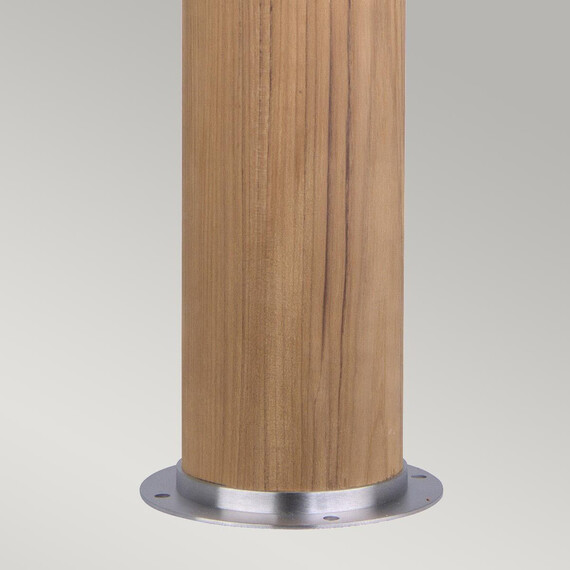 Градински стълб Poole 1xE27 Teak and Stainless Steel Garden Zone GZ-POOLE-B | Osvetlenieto.bg
