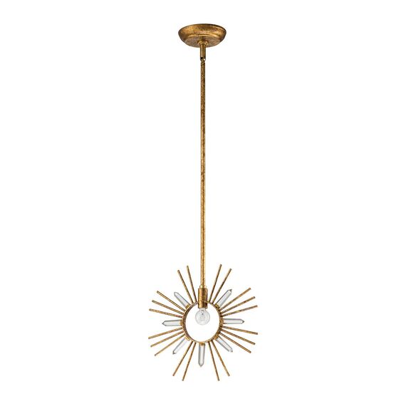 Пендел Sun King 1xE27 Gold Leaf Gilded Nola GN-SUN-KING-P-G | Osvetlenieto.bg