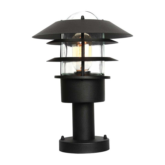 Стояща лампа Helsingor 1xE27 Black Elstead Lighting HELSINGOR-PED-BK | Osvetlenieto.bg