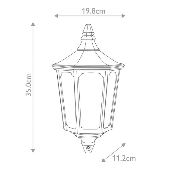 Външен аплик Cricklade 1xE27 Half Lantern Black Gold Garden Zone GZH-CKL7 | Osvetlenieto.bg Външен аплик Cricklade 1xE27 Half Lantern Black Gold Garden Zone GZH-CKL7 | Osvetlenieto.bg
