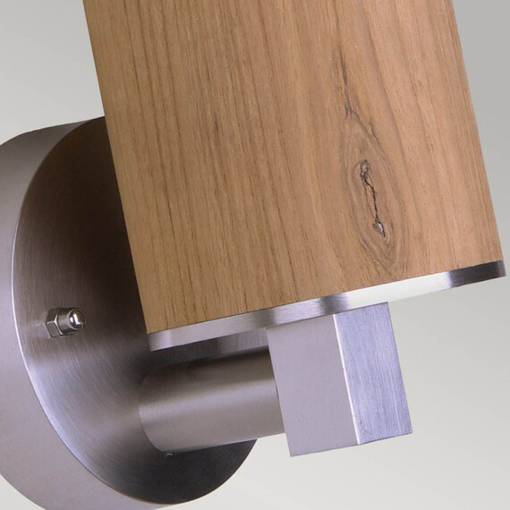 Външен аплик Poole 1xE27 Teak and Stainless Steel Garden Zone | Osvetlenieto.bg