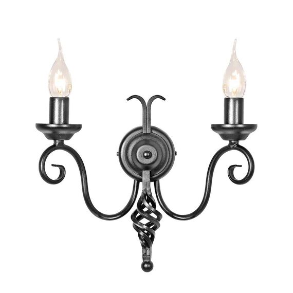 Аплик Harlech 2xE14 Black Black Elstead Lighting HR2A-BLACK | Osvetlenieto.bg