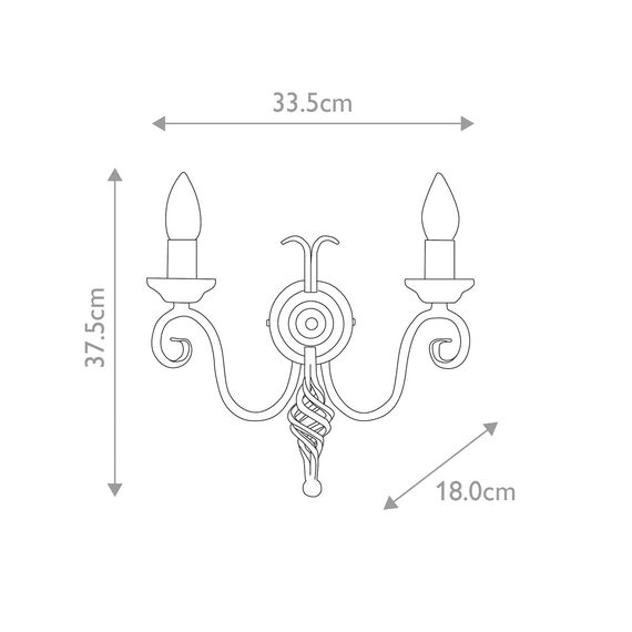 Аплик Harlech 2xE14 Black Black Elstead Lighting HR2A-BLACK | Osvetlenieto.bg Аплик Harlech 2xE14 Black Black Elstead Lighting HR2A-BLACK | Osvetlenieto.bg