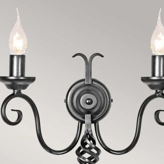 Аплик Harlech 2xE14 Black Black Elstead Lighting HR2A-BLACK | Osvetlenieto.bg