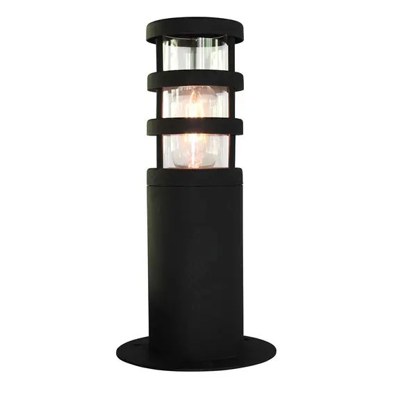Градински стълб Hornbaek 1xE27 Black Elstead Lighting HORNBAEK-PED | Osvetlenieto.bg