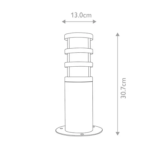 Градински стълб Hornbaek 1xE27 Black Elstead Lighting HORNBAEK-PED | Osvetlenieto.bg