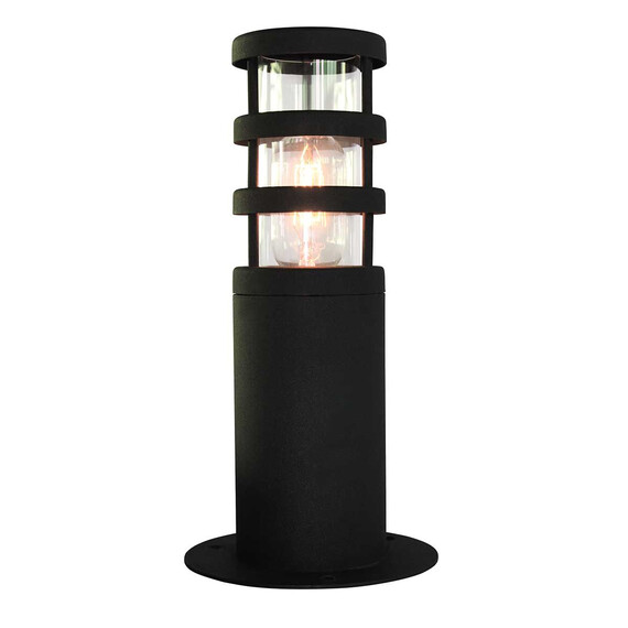 Градински стълб Hornbaek 1xE27 Black Elstead Lighting HORNBAEK-PED | Osvetlenieto.bg