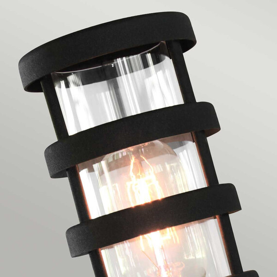 Градински стълб Hornbaek 1xE27 Black Elstead Lighting HORNBAEK-PED | Osvetlenieto.bg