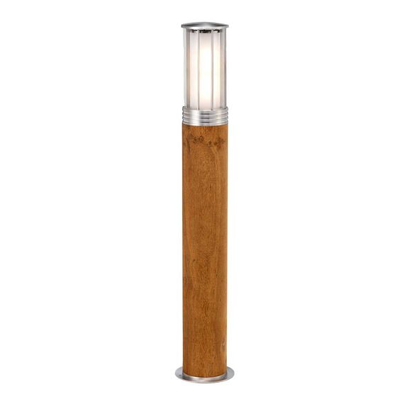 Градински стълб Hornsea 1xE27 Teak Stainless Steel Elstead Lighting HORNSEA-B-SS | Osvetlenieto.bg