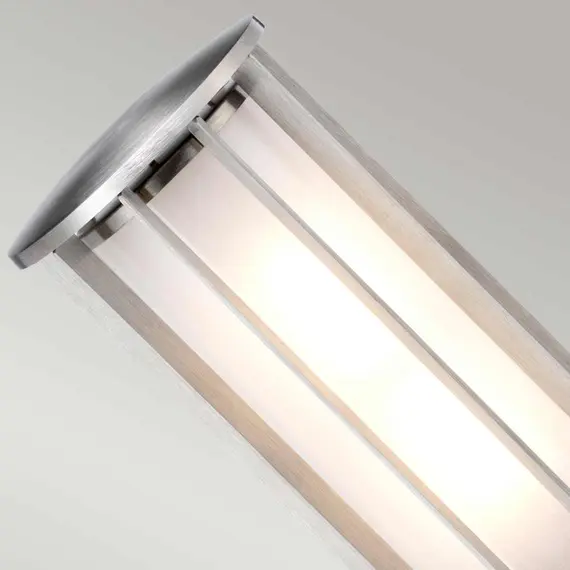 Градински стълб Hornsea 1xE27 Teak Stainless Steel Elstead Lighting HORNSEA-B-SS | Osvetlenieto.bg