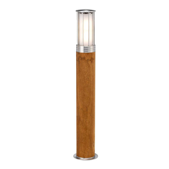Градински стълб Hornsea 1xE27 Teak Stainless Steel Elstead Lighting HORNSEA-B-SS | Osvetlenieto.bg