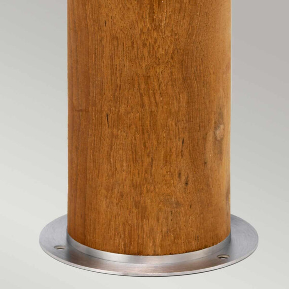Градински стълб Hornsea 1xE27 Teak Stainless Steel Elstead Lighting HORNSEA-B-SS | Osvetlenieto.bg