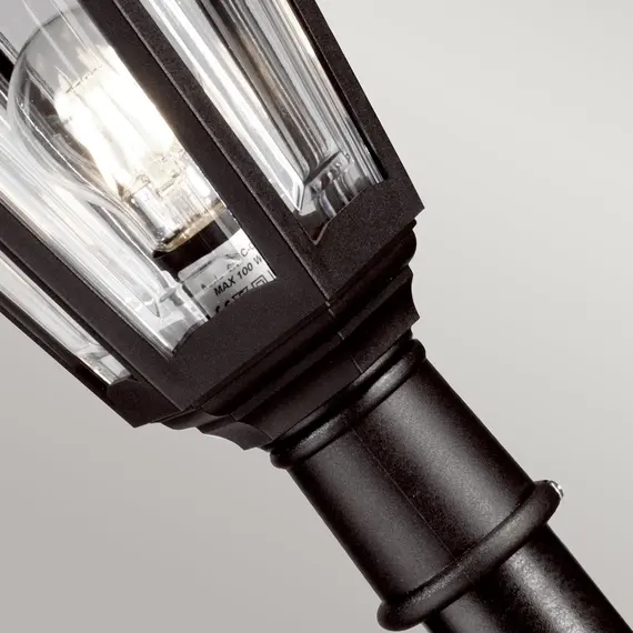 Градински стълб Kinsale 1xE27 Black Elstead Lighting KINSALE-PILLAR | Osvetlenieto.bg