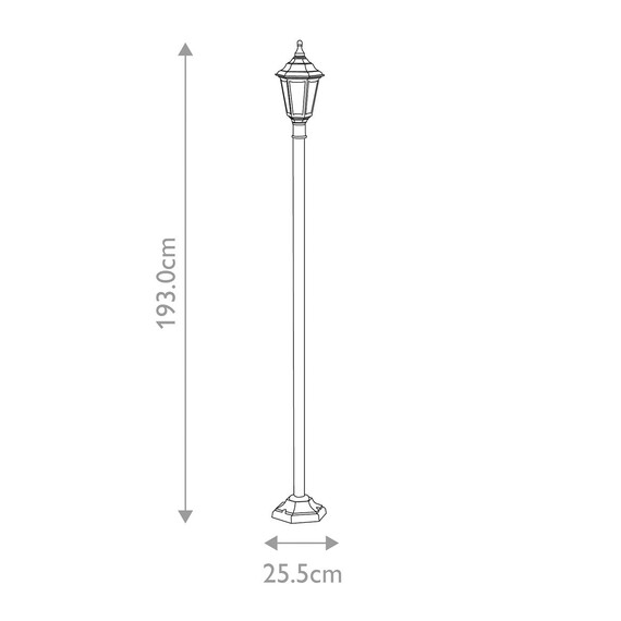 Градински стълб Kinsale 1xE27 Black Elstead Lighting KINSALE-POST | Osvetlenieto.bg