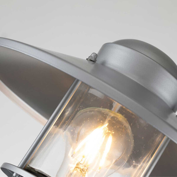 Градински стълб Klampenborg 1xE27 Silver Elstead Lighting KLAMPENBORG-BOL-SIL | Osvetlenieto.bg
