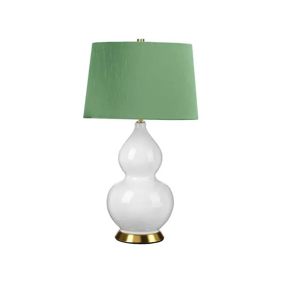 Настолна лампа Isla 1xE27 Table Light Aged Brass White Green Elstead Lighting ISLA-AB-TL-GREEN | Osvetlenieto.bg