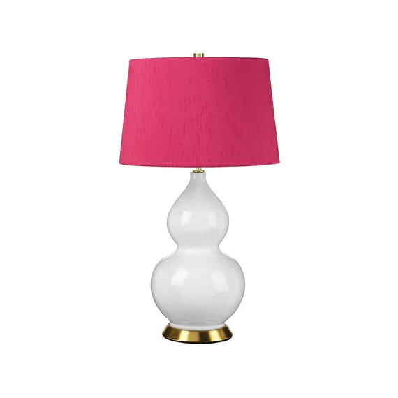 Настолна лампа Isla 1xE27 Table Light Aged Brass White Pink Elstead Lighting ISLA-AB-TL-CRANBERRY | Osvetlenieto.bg