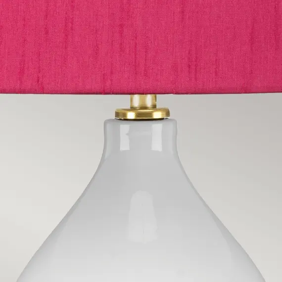 Настолна лампа Isla 1xE27 Table Light Aged Brass White Pink Elstead Lighting ISLA-AB-TL-CRANBERRY | Osvetlenieto.bg