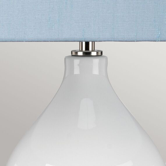 Настолна лампа Isla 1xE27 Table Light Polished Nickel White Blue Elstead Lighting ISLA-PN-TL-BLUE | Osvetlenieto.bg Настолна лампа Isla 1xE27 Table Light Polished Nickel White Blue Elstead Lighting ISLA-PN-TL-BLUE | Osvetlenieto.bg