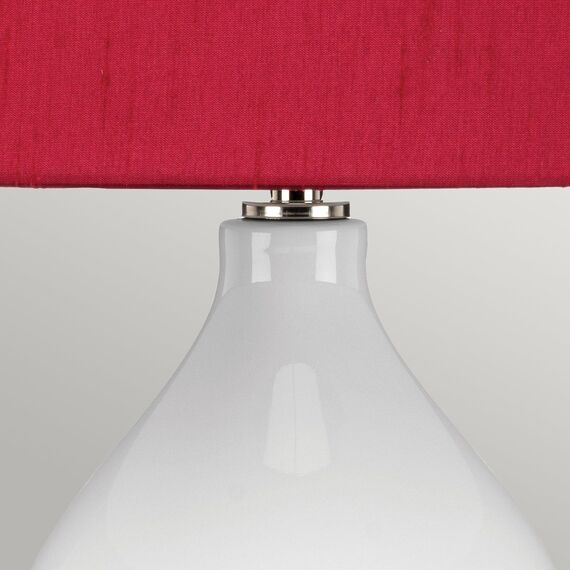 Настолна лампа Isla 1xE27 Table Light Polished Nickel White Red Elstead Lighting ISLA-PN-TL-RED | Osvetlenieto.bg Настолна лампа Isla 1xE27 Table Light Polished Nickel White Red Elstead Lighting ISLA-PN-TL-RED | Osvetlenieto.bg