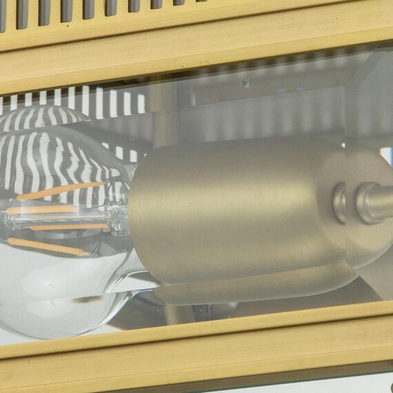 Плафон Holborn 2xE27 Brushed Brass Elstead Lighting HOLBORN-F-BB | Osvetlenieto.bg