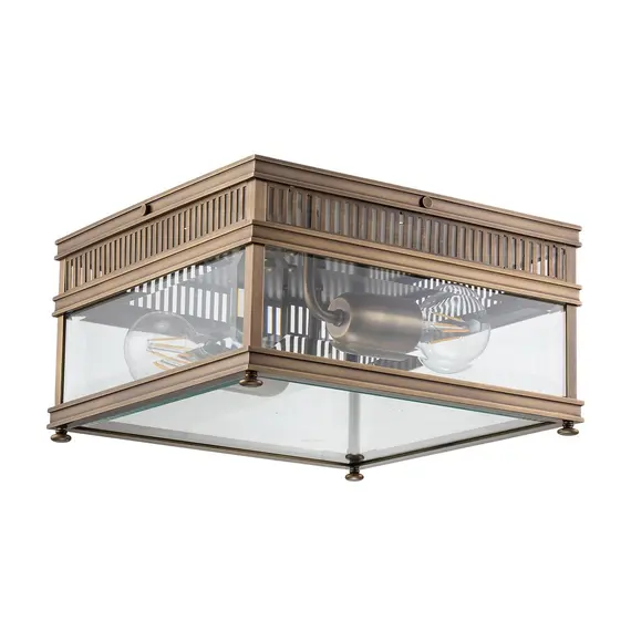 Плафон Holborn 2xE27 Dark Bronze Elstead Lighting HOLBORN-F-DB | Osvetlenieto.bg