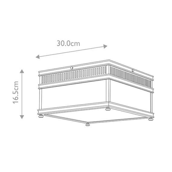 Плафон Holborn 2xE27 Dark Bronze Elstead Lighting HOLBORN-F-DB | Osvetlenieto.bg