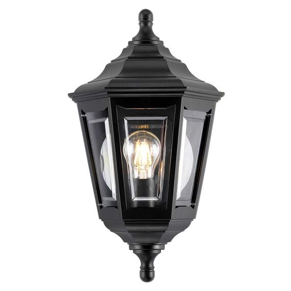 Плафон Kinsale 1xE27 Lantern Black Elstead Lighting KINSALE-FLUSH | Osvetlenieto.bg