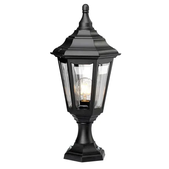 Стояща лампа Kinsale 1xE27 Pedestal Black Elstead Lighting KINSALE-PED-POR | Osvetlenieto.bg