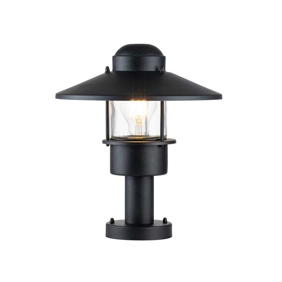Стояща лампа Klampenborg 1xE27 Pedestal Black Elstead Lighting KLAMPENBORG-PED-BK | Osvetlenieto.bg