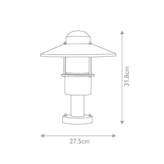 Стояща лампа Klampenborg 1xE27 Pedestal Black Elstead Lighting KLAMPENBORG-PED-BK | Osvetlenieto.bg