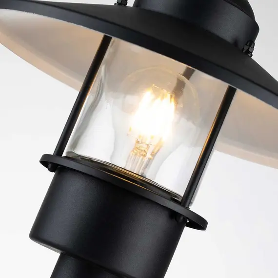 Стояща лампа Klampenborg 1xE27 Pedestal Black Elstead Lighting KLAMPENBORG-PED-BK | Osvetlenieto.bg