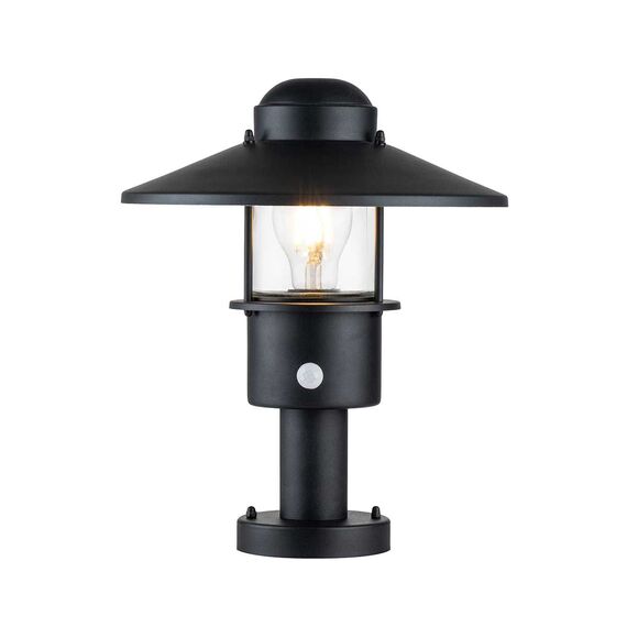 Стояща лампа Klampenborg 1xE27 Pedestal PIR Black Elstead Lighting KLAMPENBORG-PED-PIR-BK | Osvetlenieto.bg