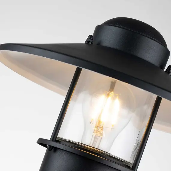 Стояща лампа Klampenborg 1xE27 Pedestal PIR Black Elstead Lighting KLAMPENBORG-PED-PIR-BK | Osvetlenieto.bg
