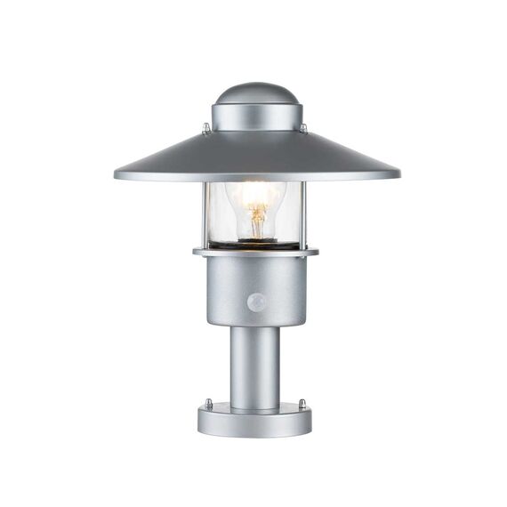 Стояща лампа Klampenborg 1xE27 Pedestal PIR Silver Elstead Lighting KLAMPENBORG-PED-PIR-SIL | Osvetlenieto.bg