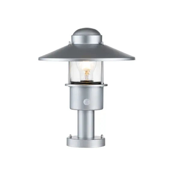 Стояща лампа Klampenborg 1xE27 Pedestal Silver Elstead Lighting KLAMPENBORG-PED-SIL | Osvetlenieto.bg