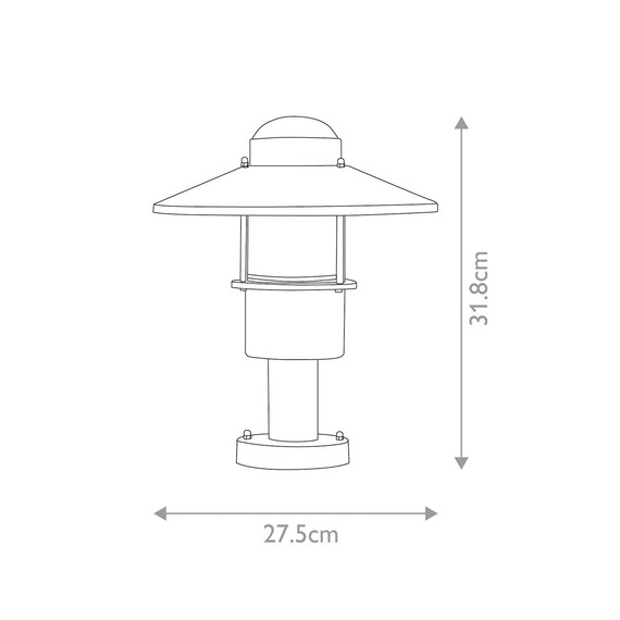 Стояща лампа Klampenborg 1xE27 Pedestal Silver Elstead Lighting KLAMPENBORG-PED-SIL | Osvetlenieto.bg