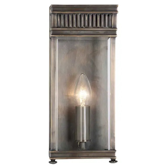 Външен аплик Holborn 1xE14 Half Lantern Small Dark Bronze Elstead Lighting HL7-S-DB | Osvetlenieto.bg
